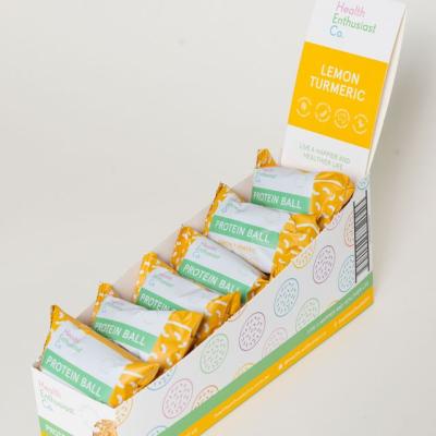 Lemon Turmeric Protein Balls Individually Wrapped 12x40g