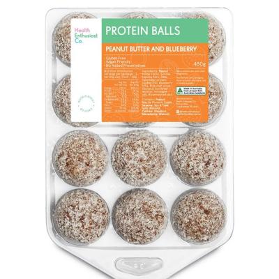 Peanut Butter Blueberry Protein Balls Unwrapped 12x40g