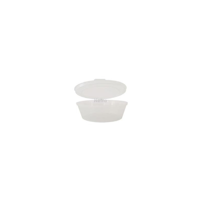 Sauce Tub (Plastic) - 50ml Clear with Hinged Lid - [TCC0-50] 1000/CTN