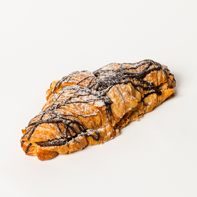 Twice Baked Brownie Croissants