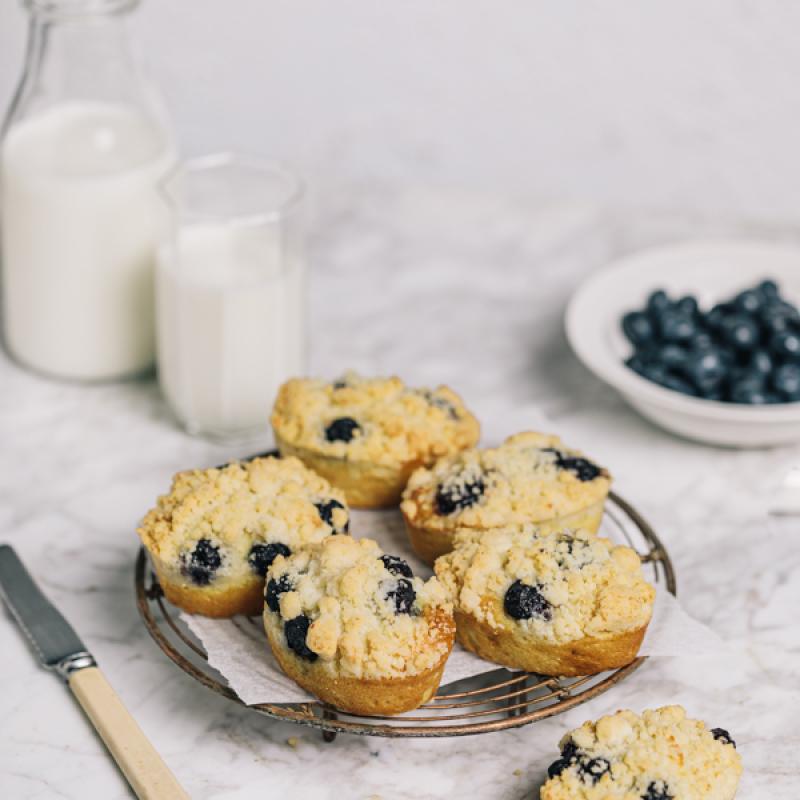 Vegan Lemon Blueberry Friand