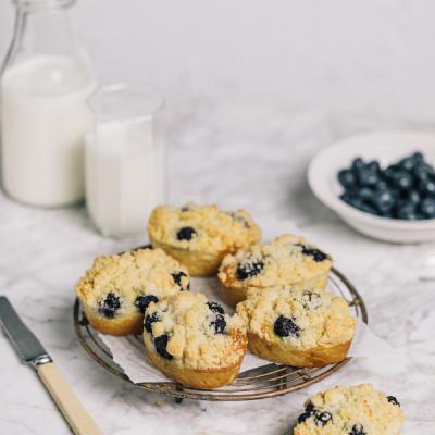 Vegan Lemon Blueberry Friand