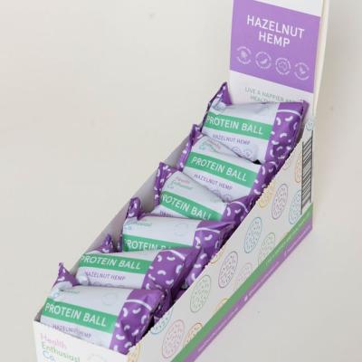 Hazelnut Hemp Protein Balls Individually Wrapped 12x40g